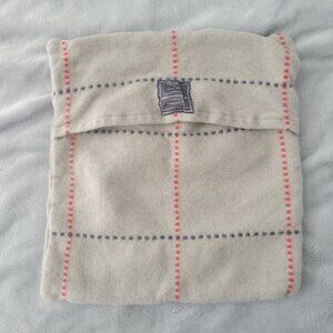 West Elm x Faribault Wool Tan Plaid Pillow Cover 20 x 20 Holiday Christmas